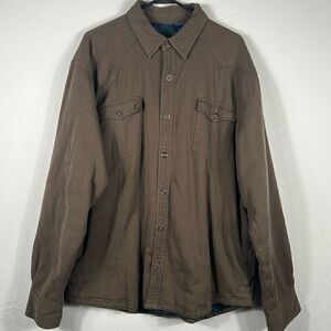 🔥🔥 Vintage HONOLUA Corduroy Thick Quilt Lined Snap Shirt Jacket Brown XL - EUC